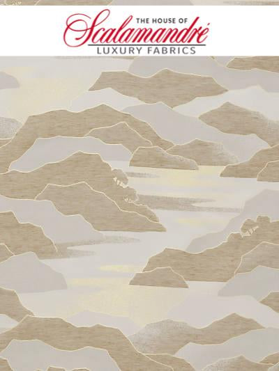 CALANQUES - SABLE - FABRIC - H04238-002 at Designer Wallcoverings and Fabrics, Your online resource since 2007
