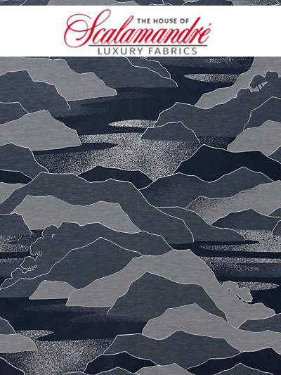 CALANQUES - NUIT - FABRIC - H04238-004 at Designer Wallcoverings and Fabrics, Your online resource since 2007
