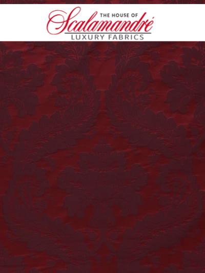 VICTORIA M1 - RUBIS - FABRIC - H04240-005 at Designer Wallcoverings and Fabrics, Your online resource since 2007