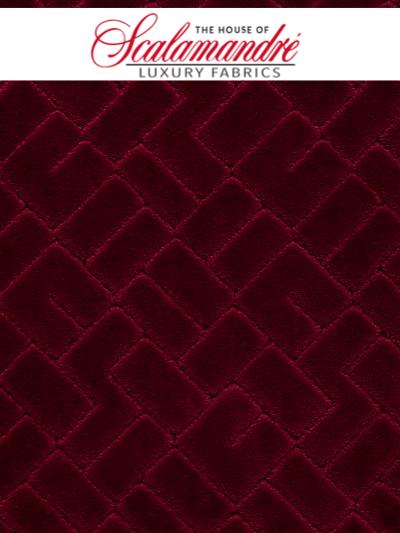 VALLAURIS VELVET - SYRAH - FABRIC - H00576-010 at Designer Wallcoverings and Fabrics, Your online resource since 2007