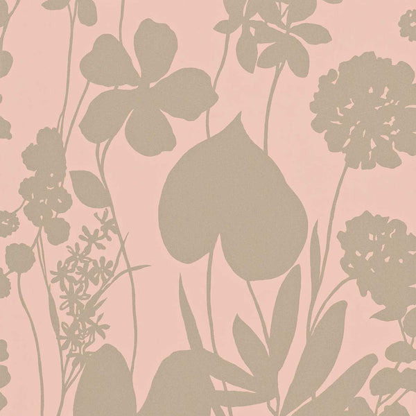 Nalina - Peach Wallcovering | Harlequin