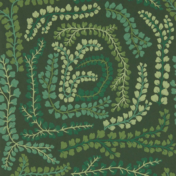 Fayola - Fig Leaf/Clover Wallcovering | Harlequin
