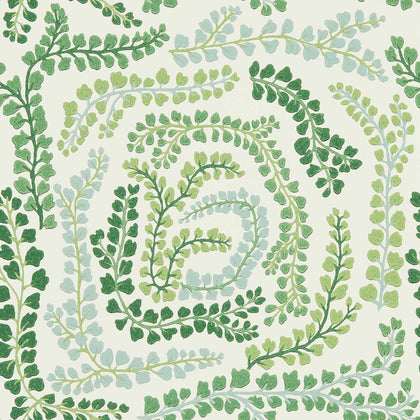 Fayola - Clover/Chalk Wallcovering | Harlequin