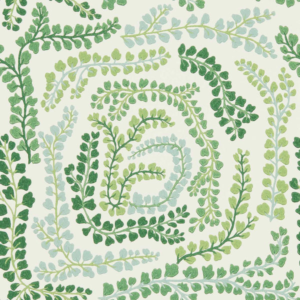 Fayola - Clover/Chalk Wallcovering | Harlequin
