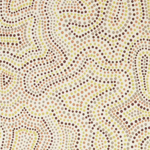 Sunstone - Positano/Chocolate/Pistachio Wallcovering | Harlequin