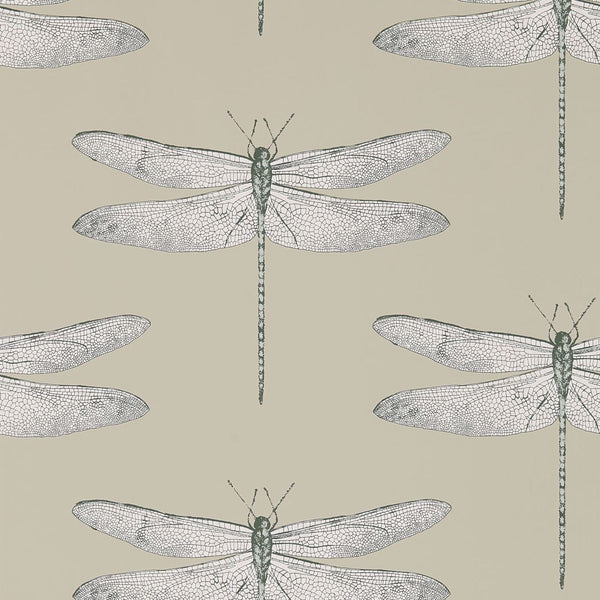 Demoiselle - Firefly Jute/Slate Wallcovering | Harlequin