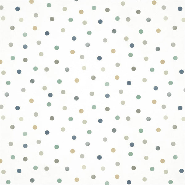 Bon Bon - Gilver/Duck Egg/Denim Wallcovering | Harlequin