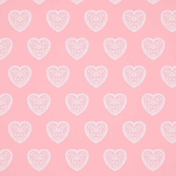 Sweet - Heart Soft Pink Wallcovering | Harlequin