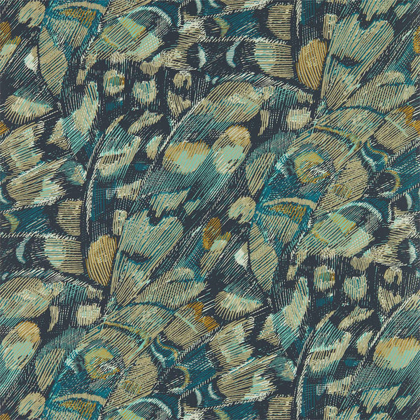 Lamina - Ink/Marine Wallcovering | Harlequin