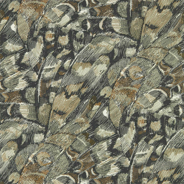 Lamina - Onyx/Bronze Wallcovering | Harlequin