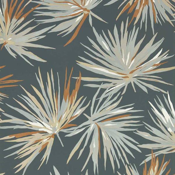 Aucuba - Slate/Bronze/Topaz Wallcovering | Harlequin