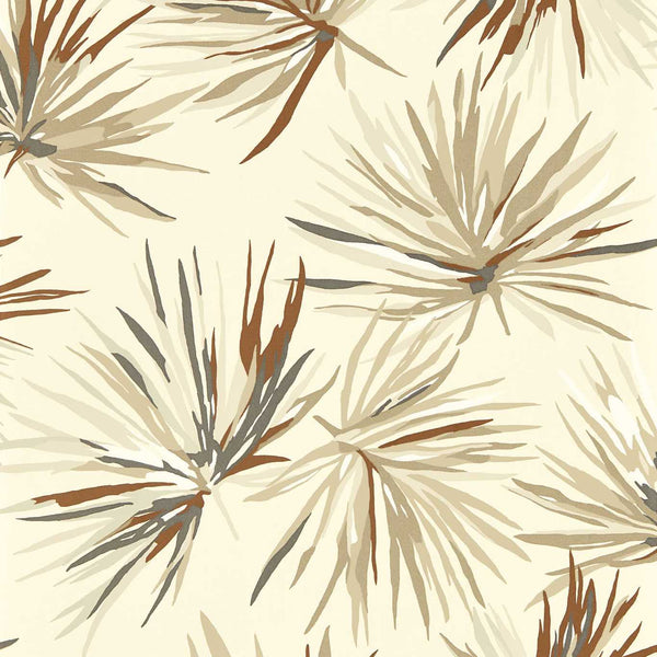 Aucuba - Bronze/Sediment/Pearl Wallcovering | Harlequin