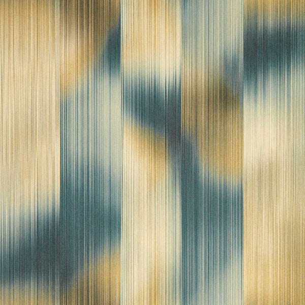 Oscillation - Adriatic/Sand Wallcovering | Harlequin