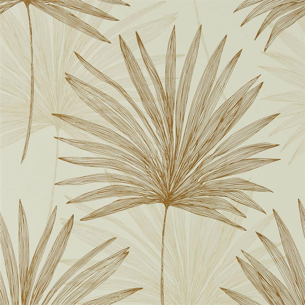 Mitende - Oyster/Gold Wallcovering | Harlequin