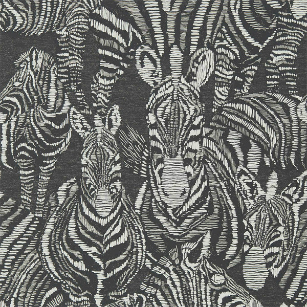 Nirmala - Jet/Chalk Wallcovering | Harlequin