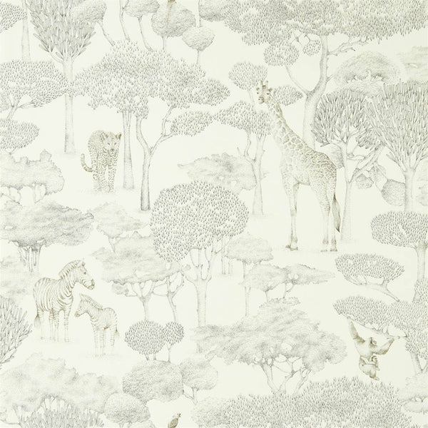 Shamwari - Chalk/Slate Wallcovering | Harlequin