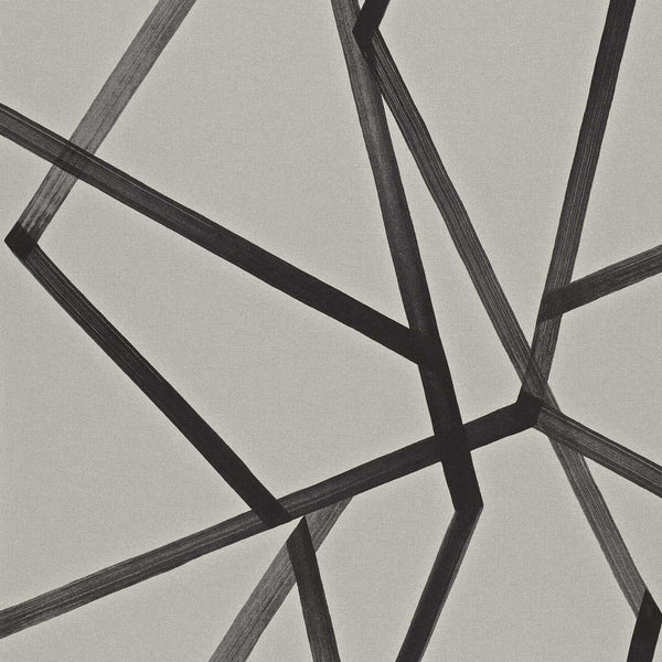 Sumi - Linen/Onyx Wallcovering | Harlequin