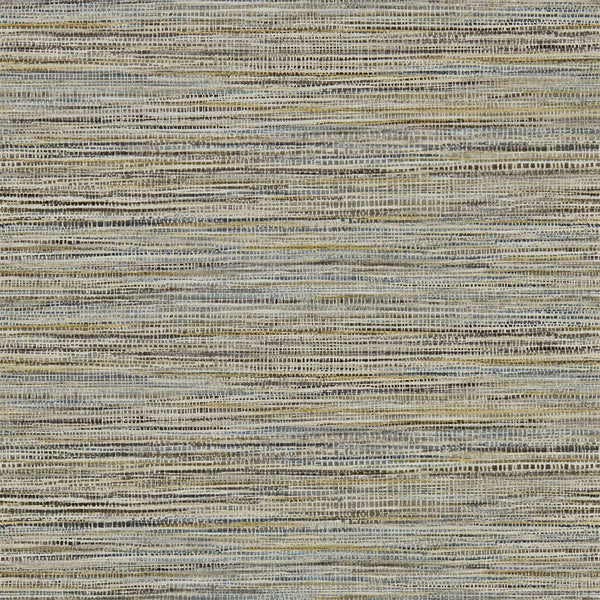 Affinity - Ochre/Steel Natural Wallcovering | Harlequin