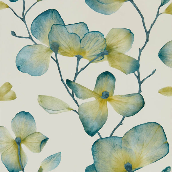 Kienze - Marine/Zest Wallcovering | Harlequin