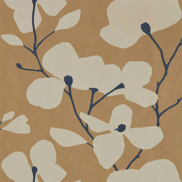 Kienze Shimmer - Antique Gold/Ink Wallcovering | Harlequin