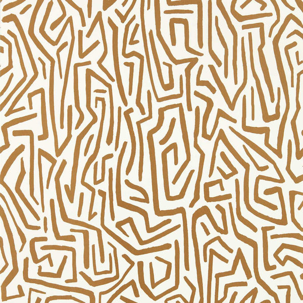 Melodic - Gold/Paper Lantern Wallcovering | Harlequin