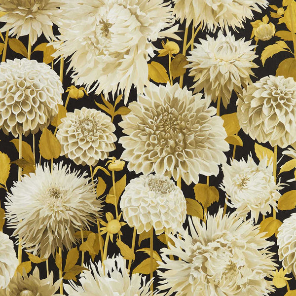Dahlia - Fig Blossom/Nectar/Black Earth Wallcovering | Harlequin