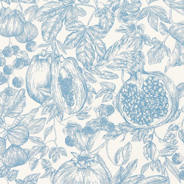 Melograno - Celestial/Fig Blossom Wallcovering | Harlequin