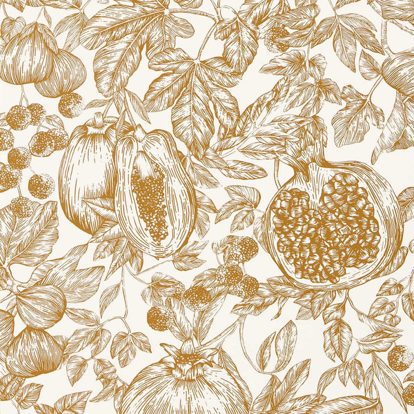 Melograno - Gold/Awakening Wallcovering | Harlequin