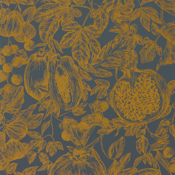Melograno - Gold/Wild Water Wallcovering | Harlequin