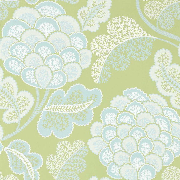 Flourish - Tree Canopy/Silver Willow Wallcovering | Harlequin
