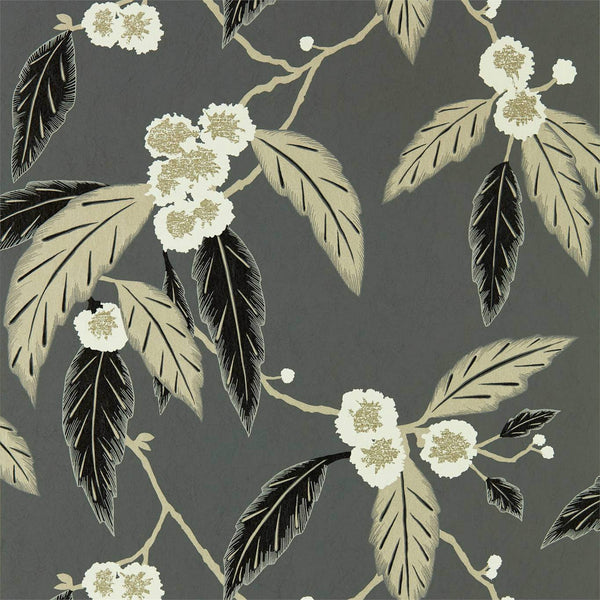 Coppice - Ebony/Putty/Snow Wallcovering | Harlequin