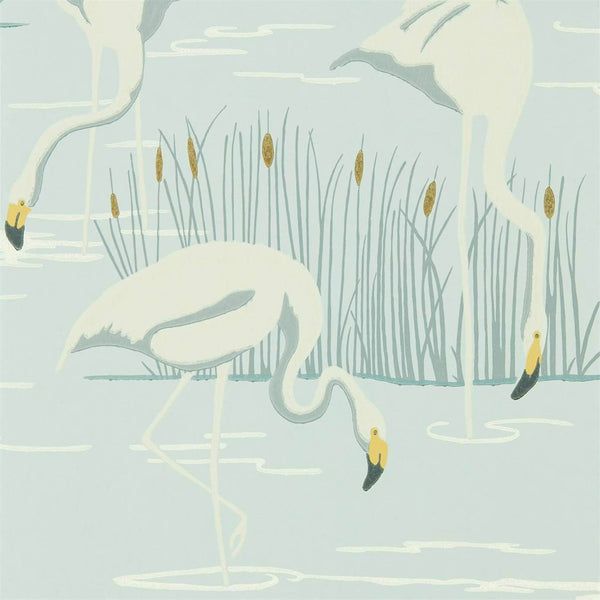 Salinas - Ice/Linen/Dijon Wallcovering | Harlequin