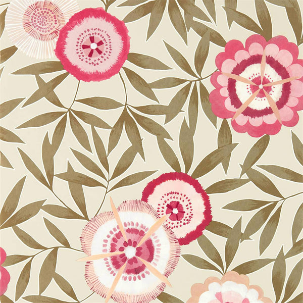 Komovi - Azalea/Gilver Wallcovering | Harlequin