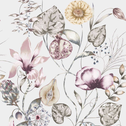 Quintessence - Ochre / Olive / Heather Commercial Wallcovering | Harlequin