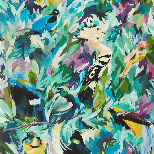Dance - of Adornment Wilderness/ Nectar/ Pomegranate Wallcovering | Harlequin