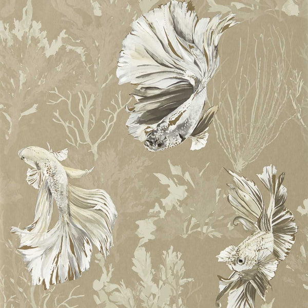 Halfmoon - Gilver/ Tranquility Wallcovering | Harlequin