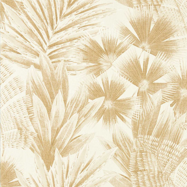 Matupi - Parchment/ Gold Wallcovering | Harlequin