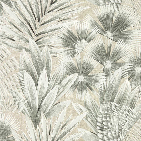 Matupi - Gilver/ Ebony Wallcovering | Harlequin