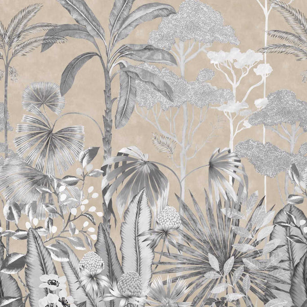 Floreana - Gilt/Black Earth/ Tranquility Wallcovering | Harlequin