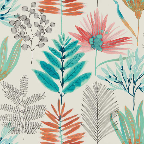 Yasuni - Paprika/Kiwi Wallcovering | Harlequin