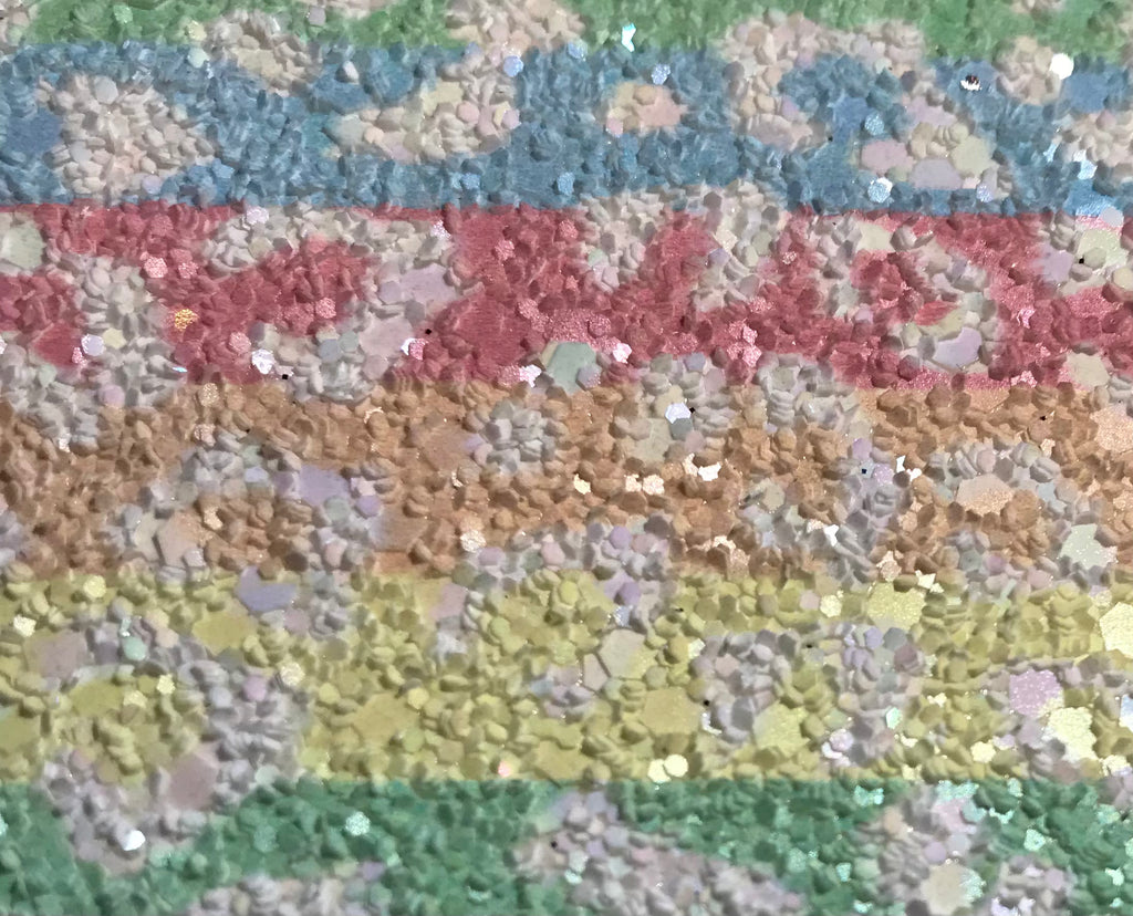 Leopard Glitter Wallpaper - Rainbow Stripe | Glitter Walls