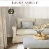 Laura Ashley Lille Pearlescent Stripe White Wallpaper Available Exclusively at Designer Wallpapers