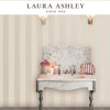 Laura Ashley Lille Pearlescent Stripe Linen Wallpaper Available Exclusively at Designer Wallpapers