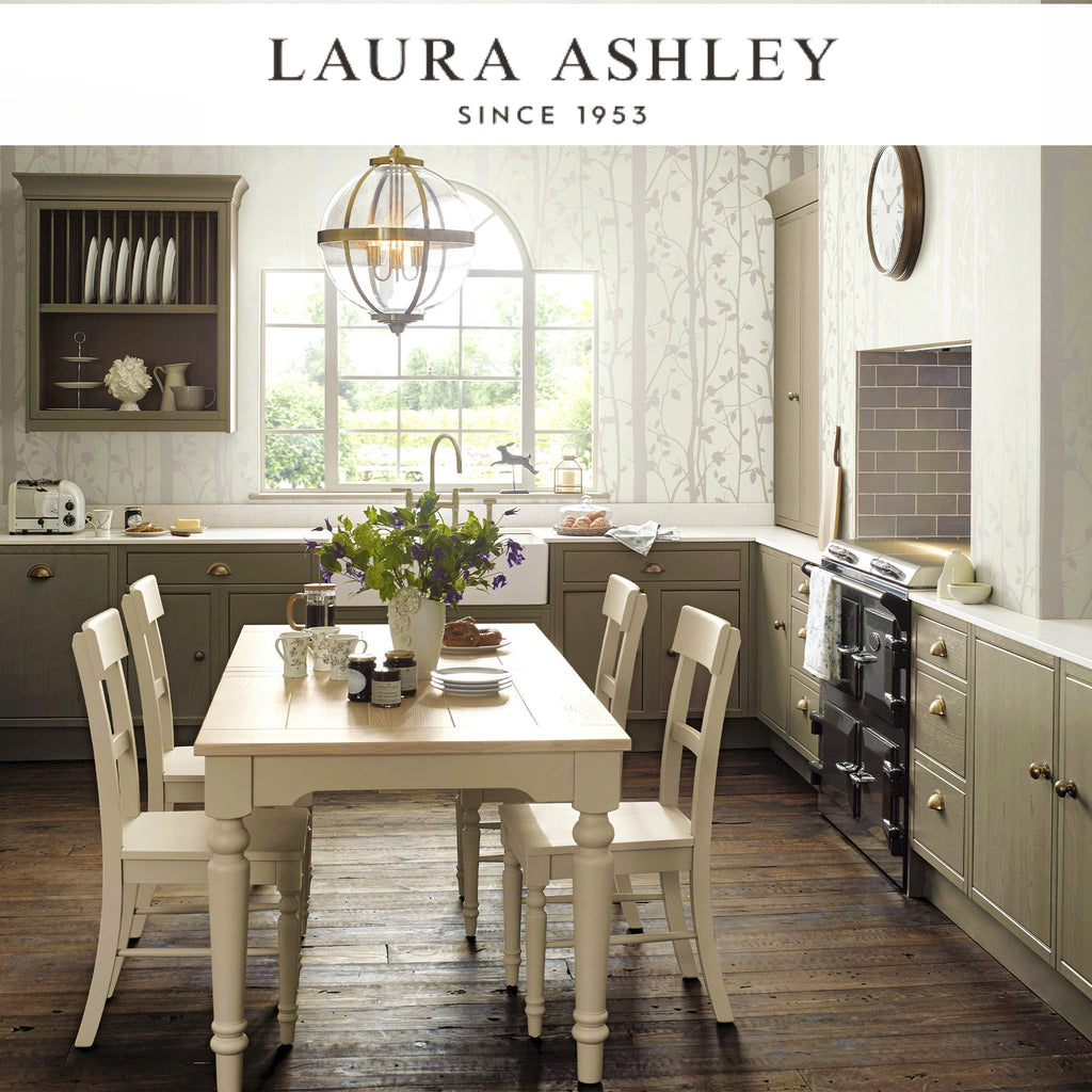Laura Ashley Cottonwood Pearlescent White Wallpaper Available Exclusively at Designer Wallcoverings