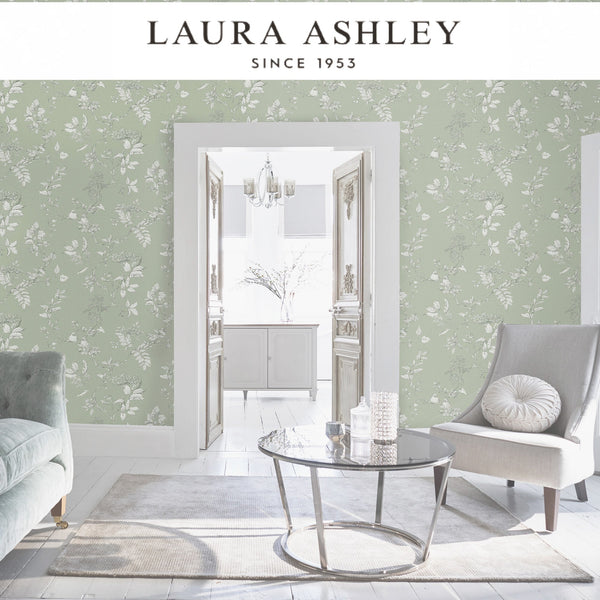 Laura Ashley Elderwood Sage Wallcovering