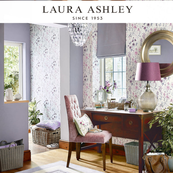 Laura Ashley Wild Meadow Pale Iris Wallcovering
