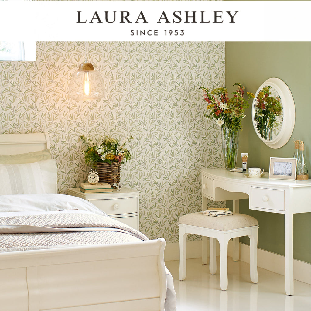 Laura Ashley Willow Leaf Hedgerow Wallpaper Available Exclusively at Designer Wallcoverings