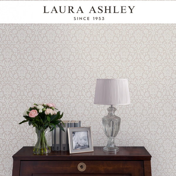 Laura Ashley Annecy Dove Grey Wallcovering