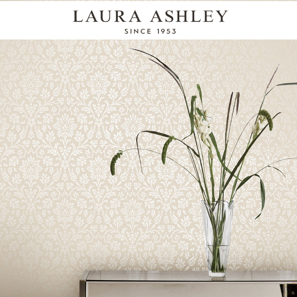 Laura Ashley Annecy Linen Wallpaper Available Exclusively at Designer Wallcoverings