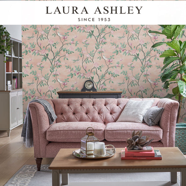 Laura Ashley Eglantine Blush Wallcovering